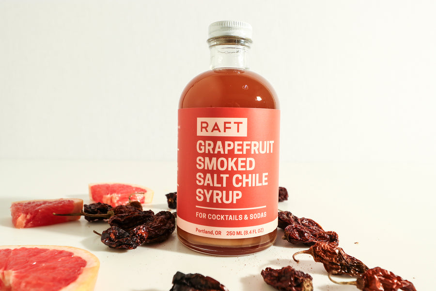 Grapefruit Smoked Salt and Chile Syrup