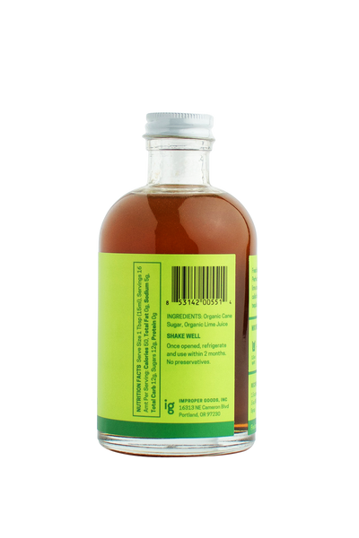 RAFT Lime Syrup - Improper Goods, LLC